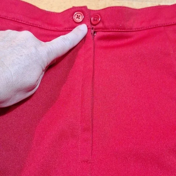 2 Piece Cheer Suit Costume FCA Tina Fey‎ Red Black Youth 2XL OR Womens XS/S - Picture 9 of 11